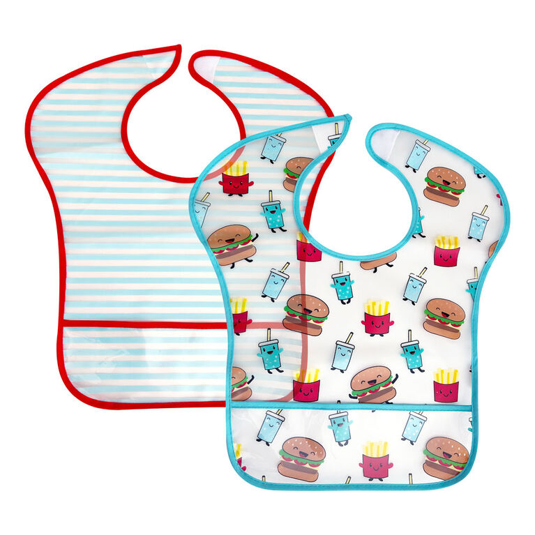 Bavette Lavable En Eva Pour Hamburgers Et Frites Koala Baby