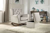 Lennox Furniture Elsa bascule toufeftée avec Pouf de Rangement - Notre exclusivité