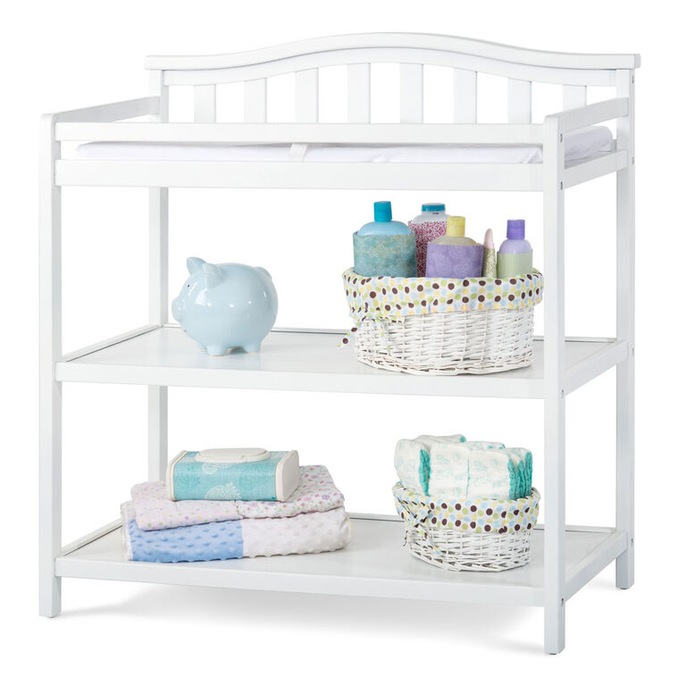 Forever Eclectic by Child Craft Wilmington/Camden Arch Top Changing Table, Matte White