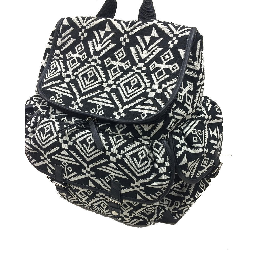 Carter s Baby Aztec Jacquard Backpack Diaper Bag Black White
