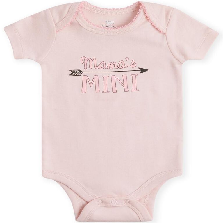Koala Baby 4 Pack Short Sleeve Bodysuit Pink