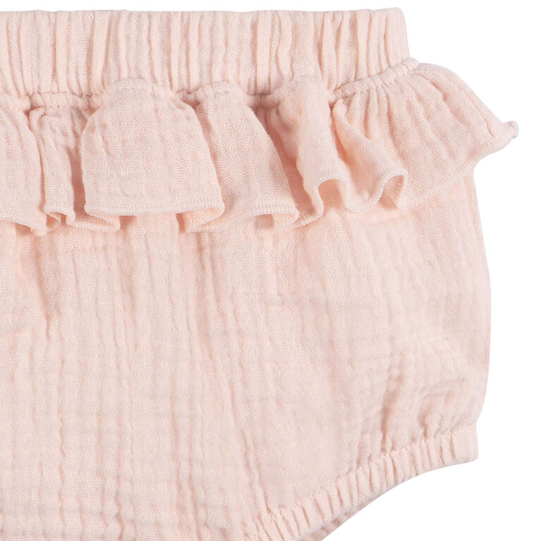 Gerber Childrenswear - 2-Piece Top + Diaper Set - Blush - NB