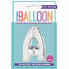 14" Silver Letter Balloons - A