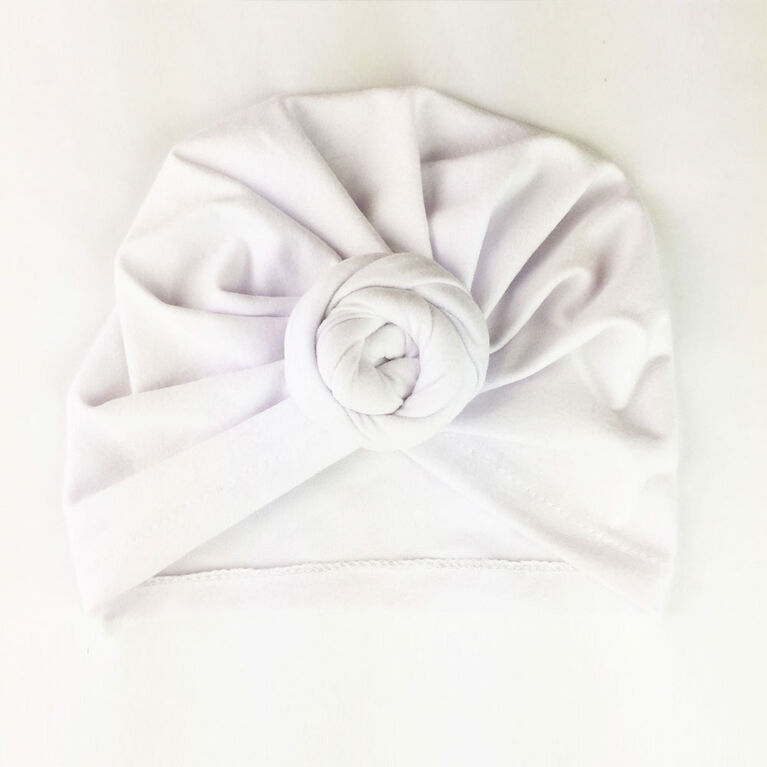 Babywisp - Turban Knot Hat - White