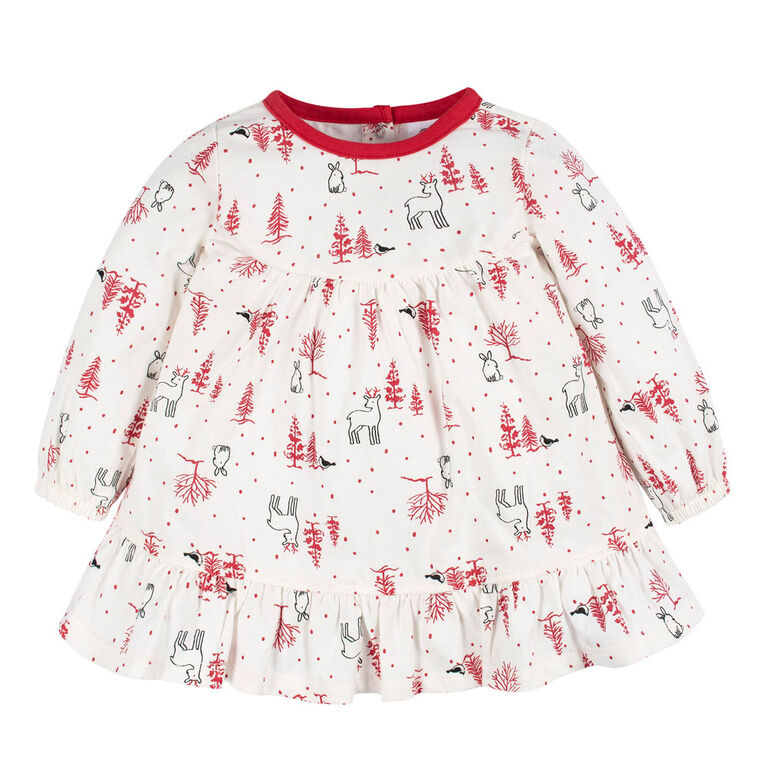 Gerber Childrenswear - Ensemble Robe 2 Pi&egrave;ces + Legging - Fille - Sc&egrave;ne d'Hiver 6-9 mois