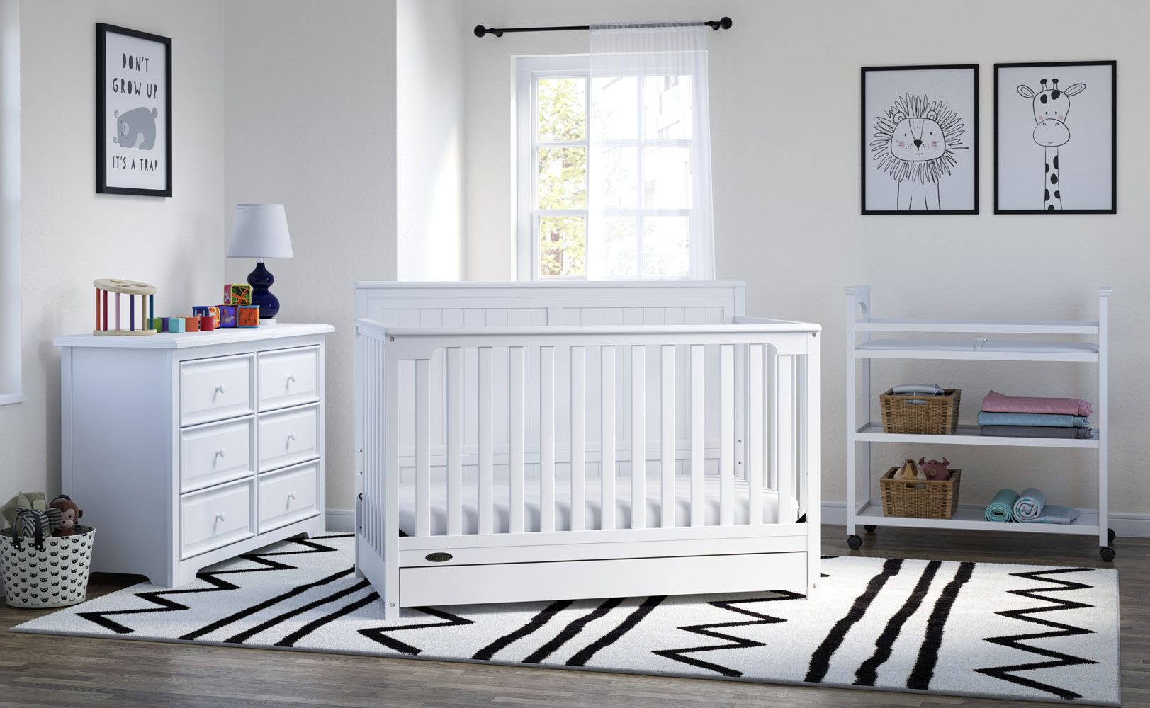 Graco hadley 4 in 1 crib on sale