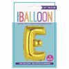 14" Gold Letter Balloons - E