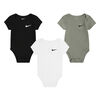 Nike 3 Pack Bodysuit - Grey - 6 Months