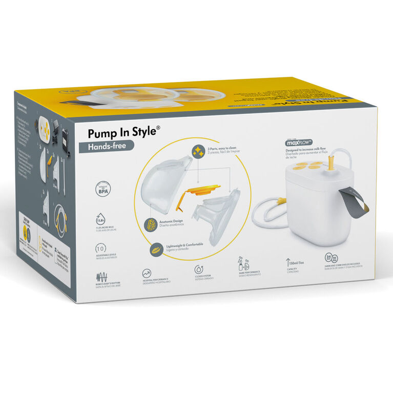 Medela Pump in Style Hands-Free Breast Pump, Wearable In-Bra Collection Cups, Easy to Clean, Hospital Performance Breastpump