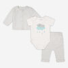 Rococo 3 Piece Take Me Home Set Grey 3/6M