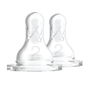 Dr. Brown's Level 2 Narrow Nipple, 2 Pack