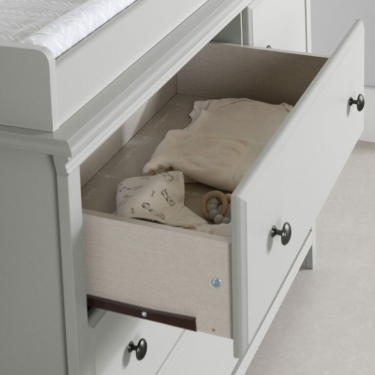 South Shore, Changing Table with Removable Changing Station - Soft Gray