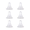 First Essentials by NUK Replacement Bottle Nipples, Silicone, Medium Flow, 6-Pack