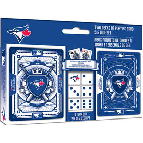 Masterpieces Puzzle Company Toronto Blue Jays ensemble de deux jeux de cartes et de d&eacute;s jeu de cartes