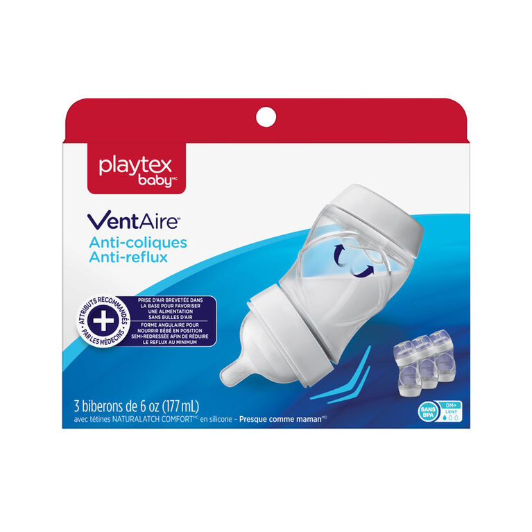 Playtex Baby Anti-Colic Bottle - 6oz - 3 Pack