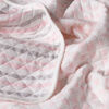 Trend Lab Pink and Gray Cloud Knit Blanket