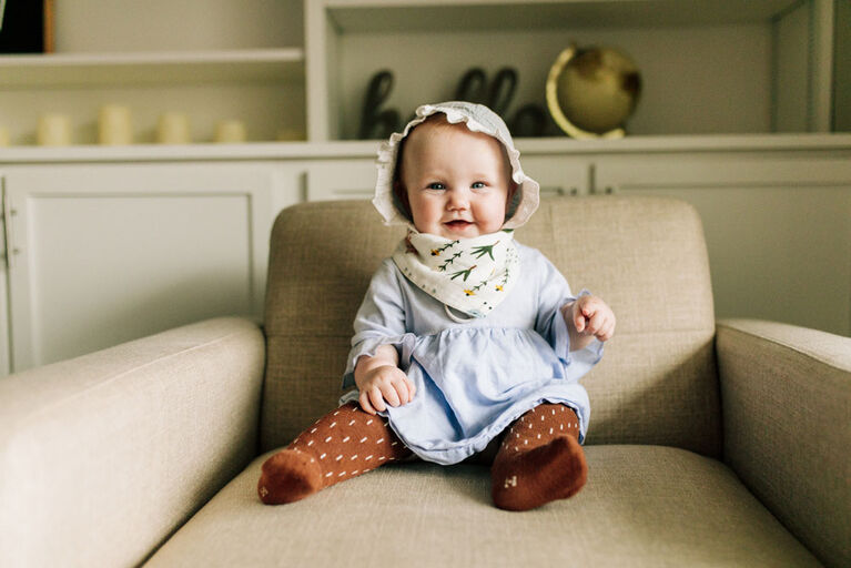 Red Rover - Cotton Muslin Bandana Bib - Family Farm - R Exclusive