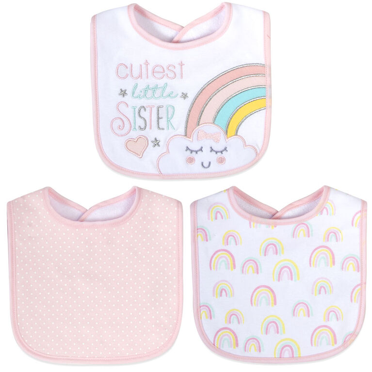 Baby Essentials - Bavoir de la petite soeur la plus mignonne 3Pk