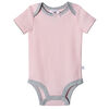 Just Born Baby Girls' 4-Pack Organic Short Sleeve Onesies Bodysuits - Lil' Lamb 12 months