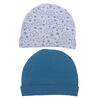 Koala Baby  2Pk Baby Hats - Blue Clouds, size 0-3 months