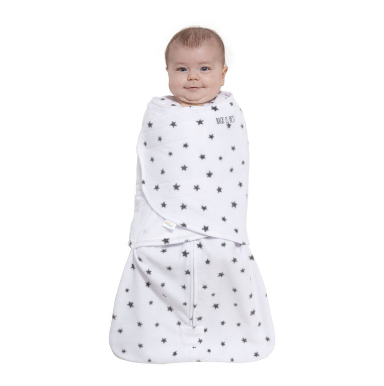 HALO SleepSack Swaddle - Micro-Fleece - Charcoal Stars Newborn 0-3 ...