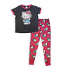 Hello Kitty 2 Piece Pajama Set - Black/Pink L