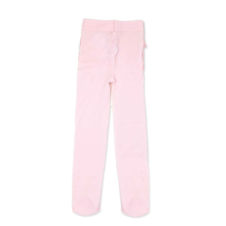 Baby Mode Signature Lot de 2 collants : rose et blanc, 2T-4T