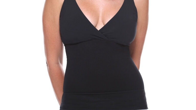 Belly Bandit Mother Tucker Nursing V-Neck Tank - Black Small - English Edition