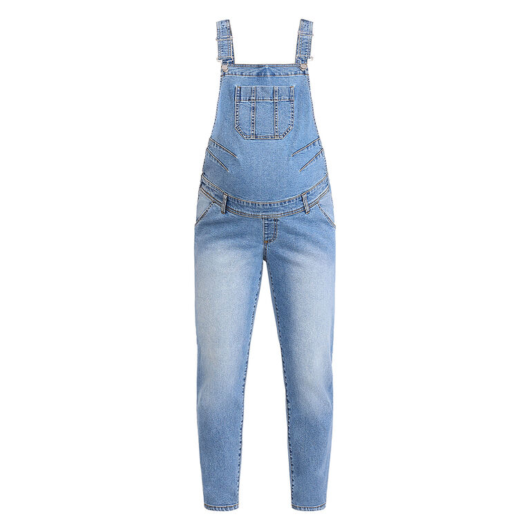 Motherhood - Straight Leg Overall - Medium Wash - XL
