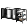 Storkcraft Pacific 4-in-1 Convertible Crib and Changer - Black.