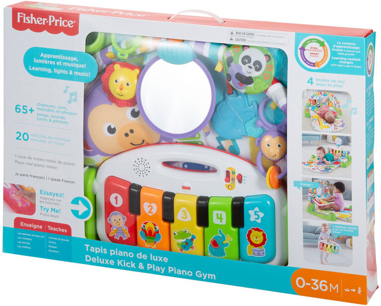 Fisher-Price Deluxe Kick and Play Piano Gym - French Edition