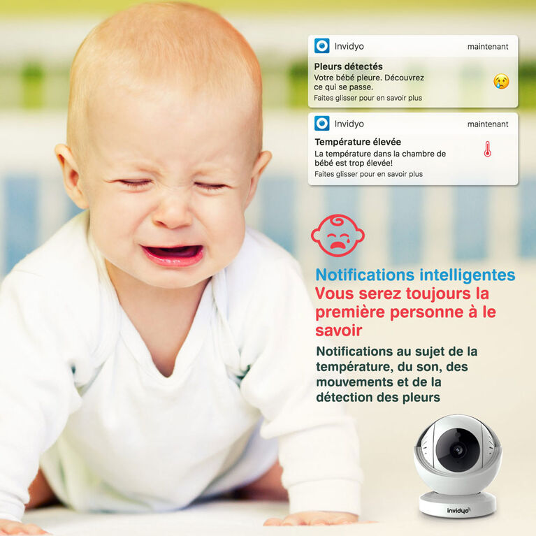 Moniteur vidéo pour bébé de Invidyo.