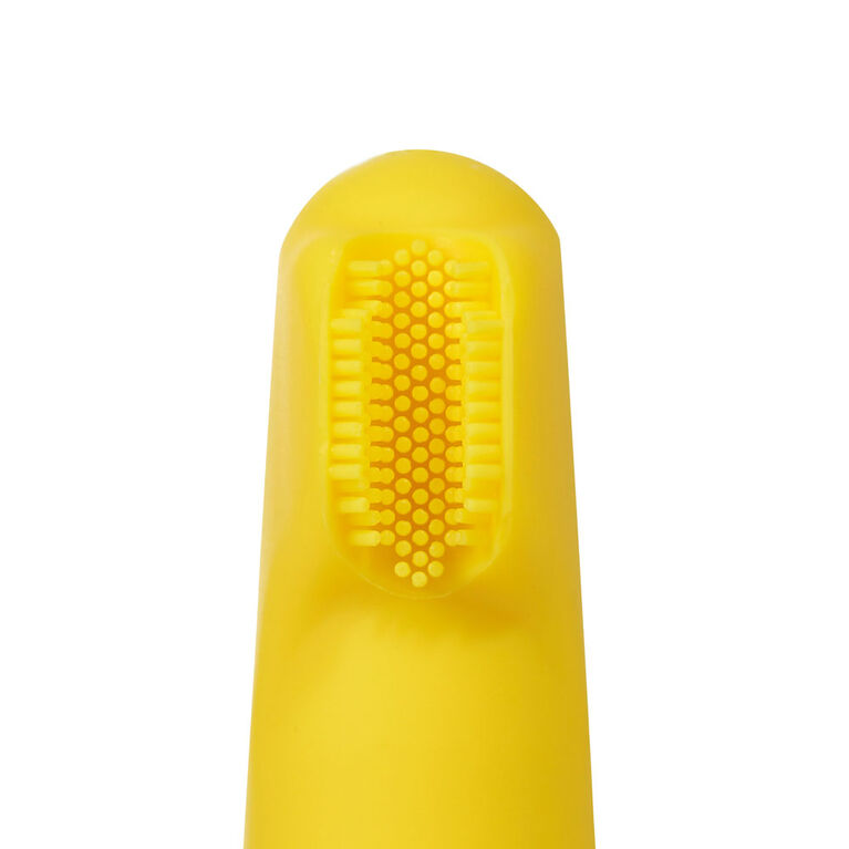 Fridababy - SmileFrida the Finger Brosse à dents - Première brosse à dents pour bébé avec étui, silicone, sans BPA