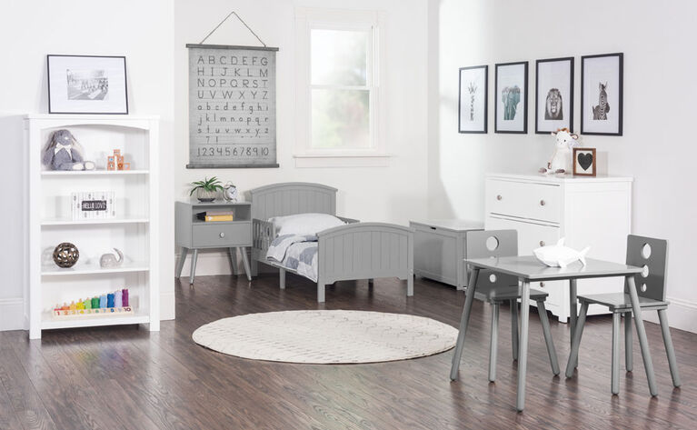 Forever Eclectic Cirque Kids Table and Chairs Set, Cool Gray
