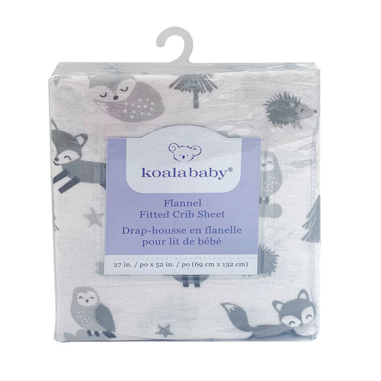 Koala Baby - Flannel 1 Pack Fox Island Crib Sheet