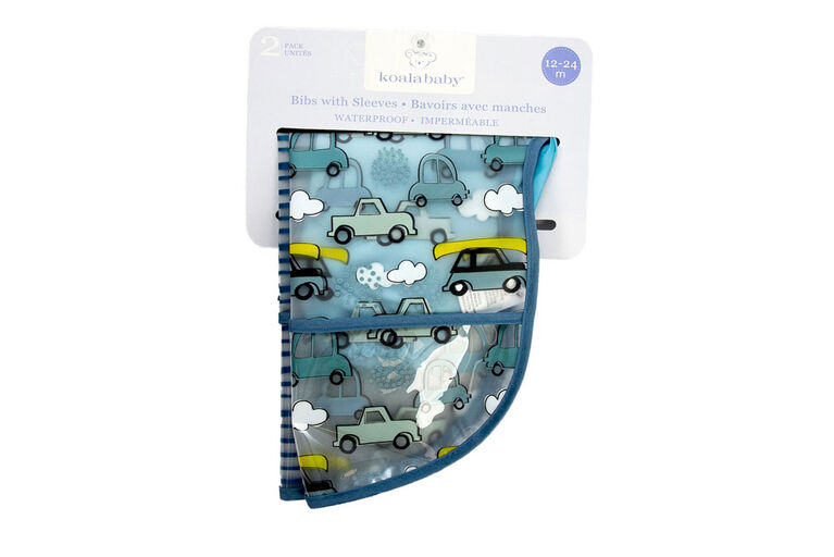Koala Baby 2 Pack EZ Wipe Toddler Bibs