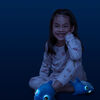 NightBuddies Light-Up Eyes Slippers Plush Dolphin Turquoise
