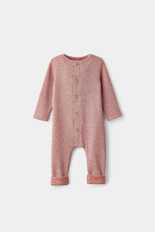 RISE Little Earthling Drop Crotch Romper Cedar