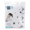 Kushies Baby Burp Pads Flannel 3-Pack Black & White