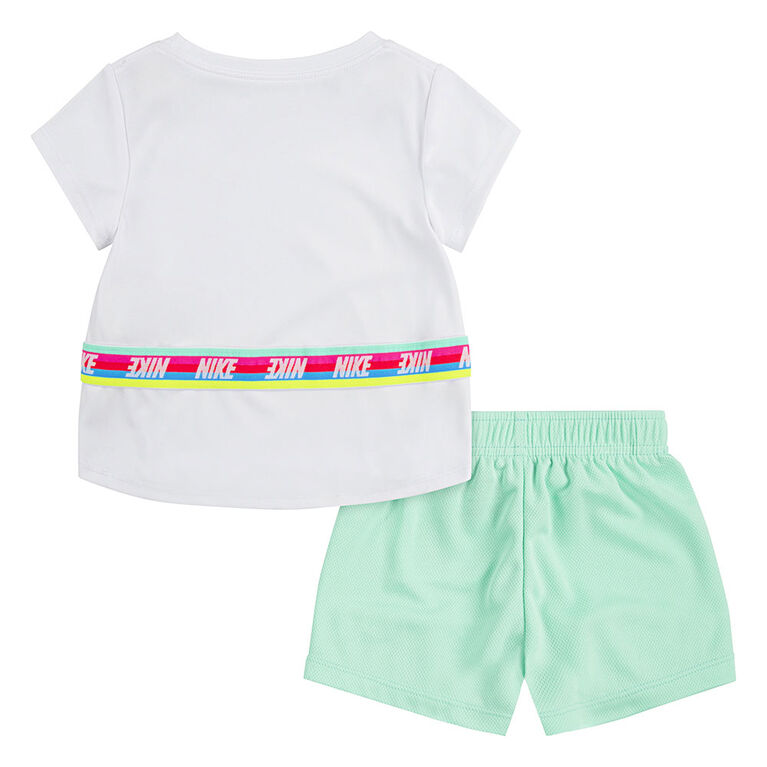 Nike T-shirt and Short Set - Green - Size 2T