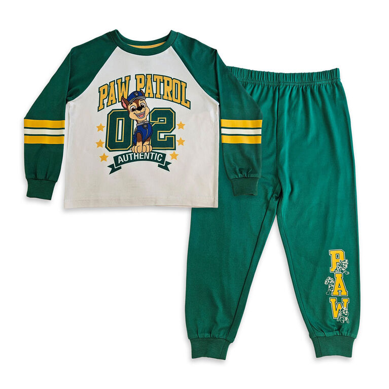 Paw Patrol 2 Piece Pajama - Green 3T