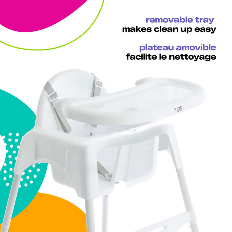 Chaise haute Canteen de Cosco Kids - Blanche