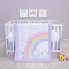 Rainbow Showers 4 Piece Crib Bedding Set