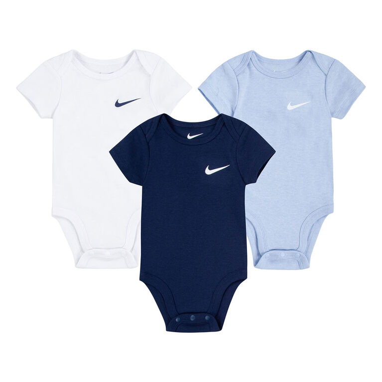 Nike 3 Pack Bodysuit - Midnight Navy | Babies R Us Canada