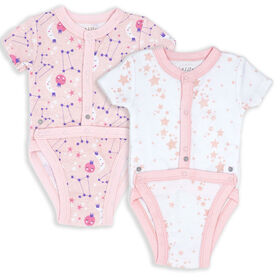 Necessities by Tendertyme Pink Star Diaper Vest- Preemie