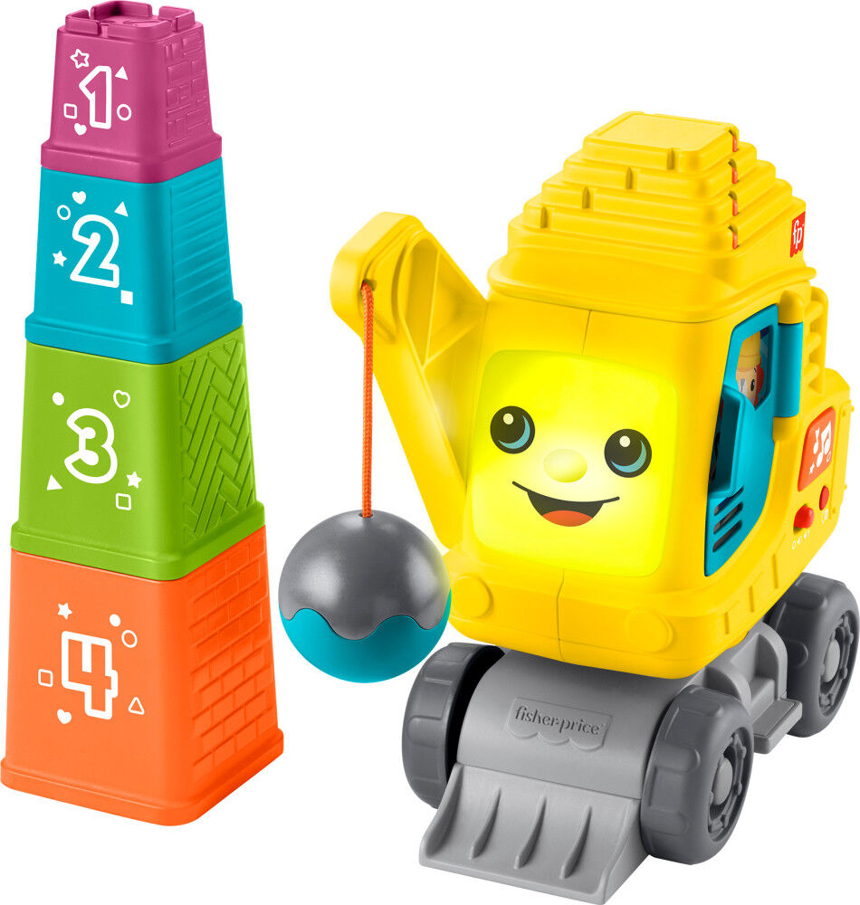 Fisher Price Count Stack Crane for Babies Toddlers