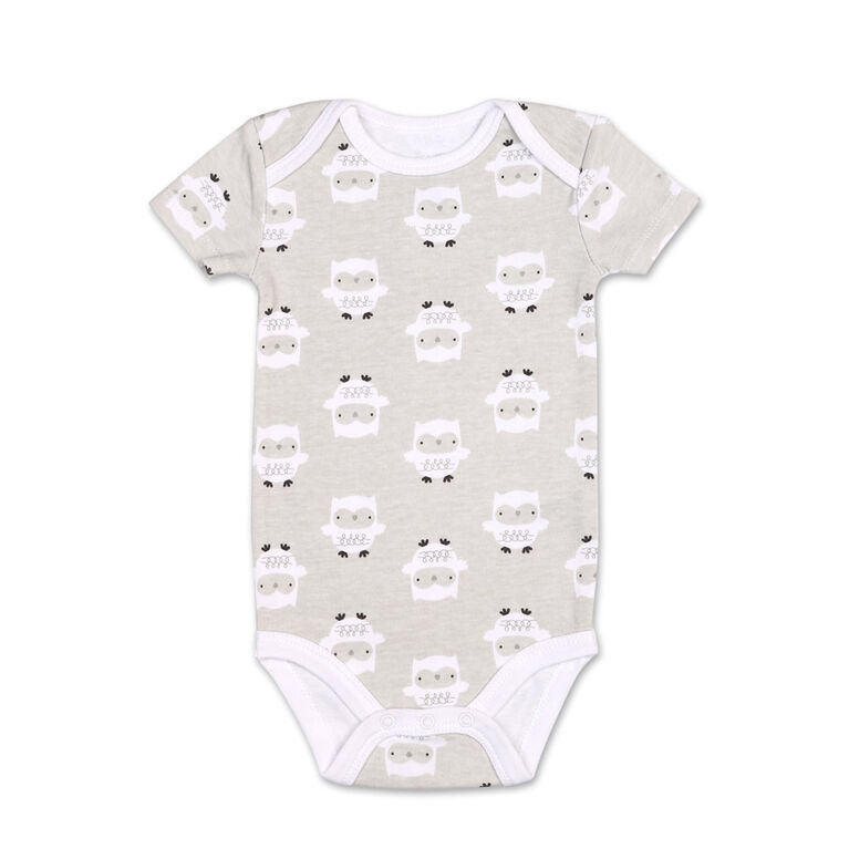 Koala Baby 4Pk Short Sleeved Bodysuit, N Watch Me Grow, 6-9 Months