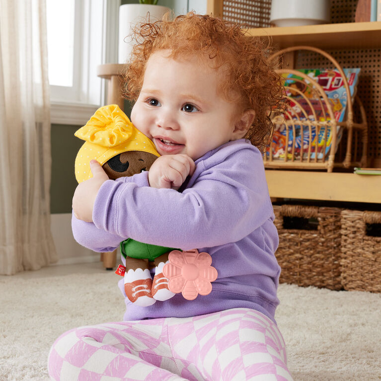 Fisher-Price Jouet sensoriel pour bébé Ma Première Poupée Câline