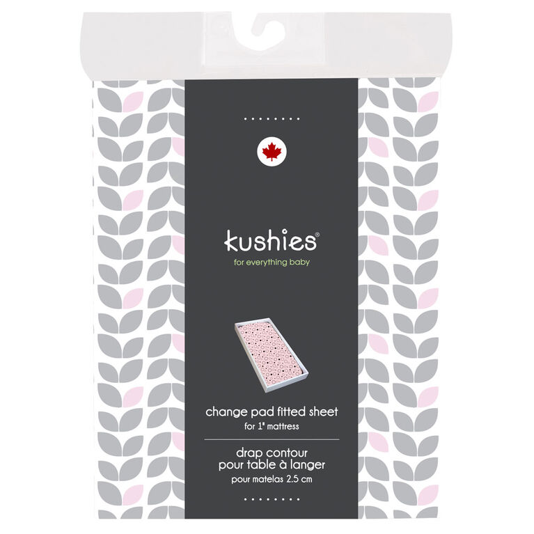 Kushies Change Pad Fitted Sheet Grey Petal Babies R Us Canada