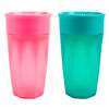 Gobelet de transition de Dr. Brown's Milestones Cheers360 300 ml paquet de 2 rose et bleu turquoise.